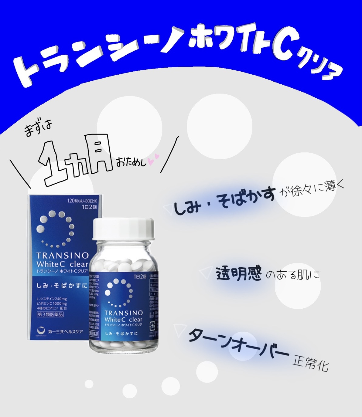 トランシーノホワイトcクリア 薬剤師 管理栄養士 医療事務 登録販売者コラム